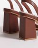 London Rebel Wide Fit London Rebel Wide Fit Ash strappy mid block heeled sandals in chocolate-Brown - 3