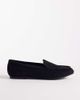 London Rebel Wide Fit London Rebel Wide Fit Bailey loafers in black microsuede - 1