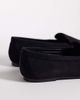 London Rebel Wide Fit London Rebel Wide Fit Bailey loafers in black microsuede - 3