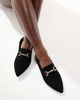 London Rebel Wide Fit London Rebel Wide Fit buckle detail pointed toe loafers in black - 2