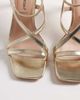 London Rebel Wide Fit London Rebel Wide Fit Elin heeled strappy sandals in gold - 2