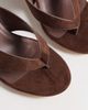 London Rebel Wide Fit London Rebel Wide Fit Elle heeled thong sandals in chocolate-Brown - 2