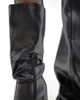 London Rebel Wide Fit London Rebel Wide Fit Maggie slouchy block heel boots in black - 3