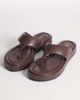 London Rebel Wide Fit London Rebel Wide Fit Mira flatform flip flop sandals in brown - 2