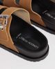 London Rebel Wide Fit London Rebel Wide Fit Morgan double buckle flat sandals in tan-Brown - 3