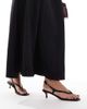 London Rebel Wide Fit London Rebel Wide Fit strap detail thong heeled sandals in black - 3
