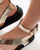London Rebel Wide Fit London Rebel Wide Fit toe loop sandals in gold - 2