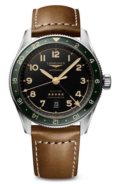 Longines Longines Master Automatic Leather Strap Watch, 42mm