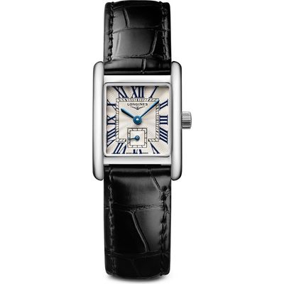 Longines Longines Mini DolceVita Leather Strap Watch, 21.5mm x 29mm