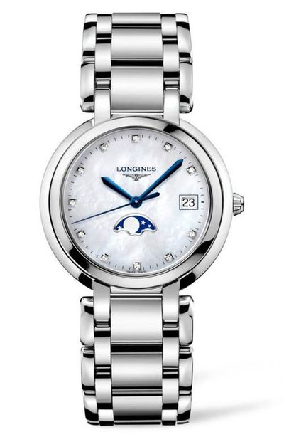 Longines Longines PrimaLuna Diamond Bracelet Watch, 34mm