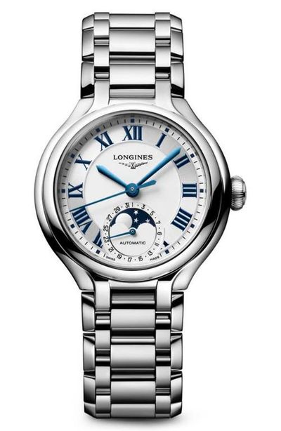 Longines Longines PrimaLuna Moonphase Bracelet Watch, 34mm