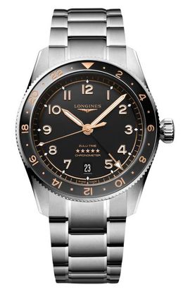 Longines Longines Spirit Zulu Time GMT Automatic Bracelet Watch, 39mm