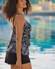 Longitude Longitude Faux Ruffle Shortini Long Torso Swimsuit - 4
