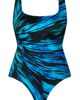 Longitude Longitude Panel Scoopneck Tank Long Torso One-Piece Swimsuit - 4