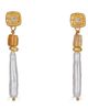 Loni Paul Jewelry Loni Paul Jewelry Biwa Pearl & Garnet Earring - 1