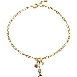 Loni Paul Jewelry Loni Paul Jewelry Fish and Pomegranate Charm Drop Necklace
