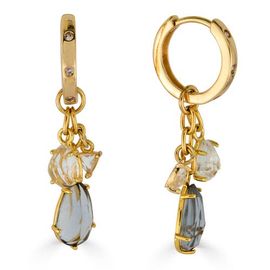 Loni Paul Jewelry Loni Paul Jewelry Gemstone Charm Huggie Earrings