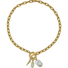 Loni Paul Jewelry Loni Paul Jewelry Marquise & Pearl Toggle Necklace 