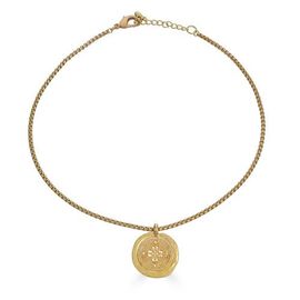 Loni Paul Jewelry Loni Paul Jewelry Matte Gold Filigree Coin Necklace 