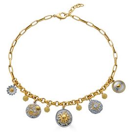 Loni Paul Jewelry Loni Paul Jewelry Mixed Metal Charm Necklace