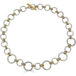 Loni Paul Jewelry Loni Paul Jewelry Mixed Metal Sculpted Circle Necklace