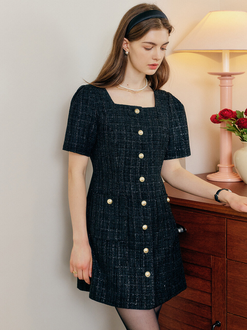 LOOKAST Anna Tweed Dress_2 Colors