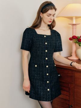 LOOKAST Anna Tweed Dress_2 Colors