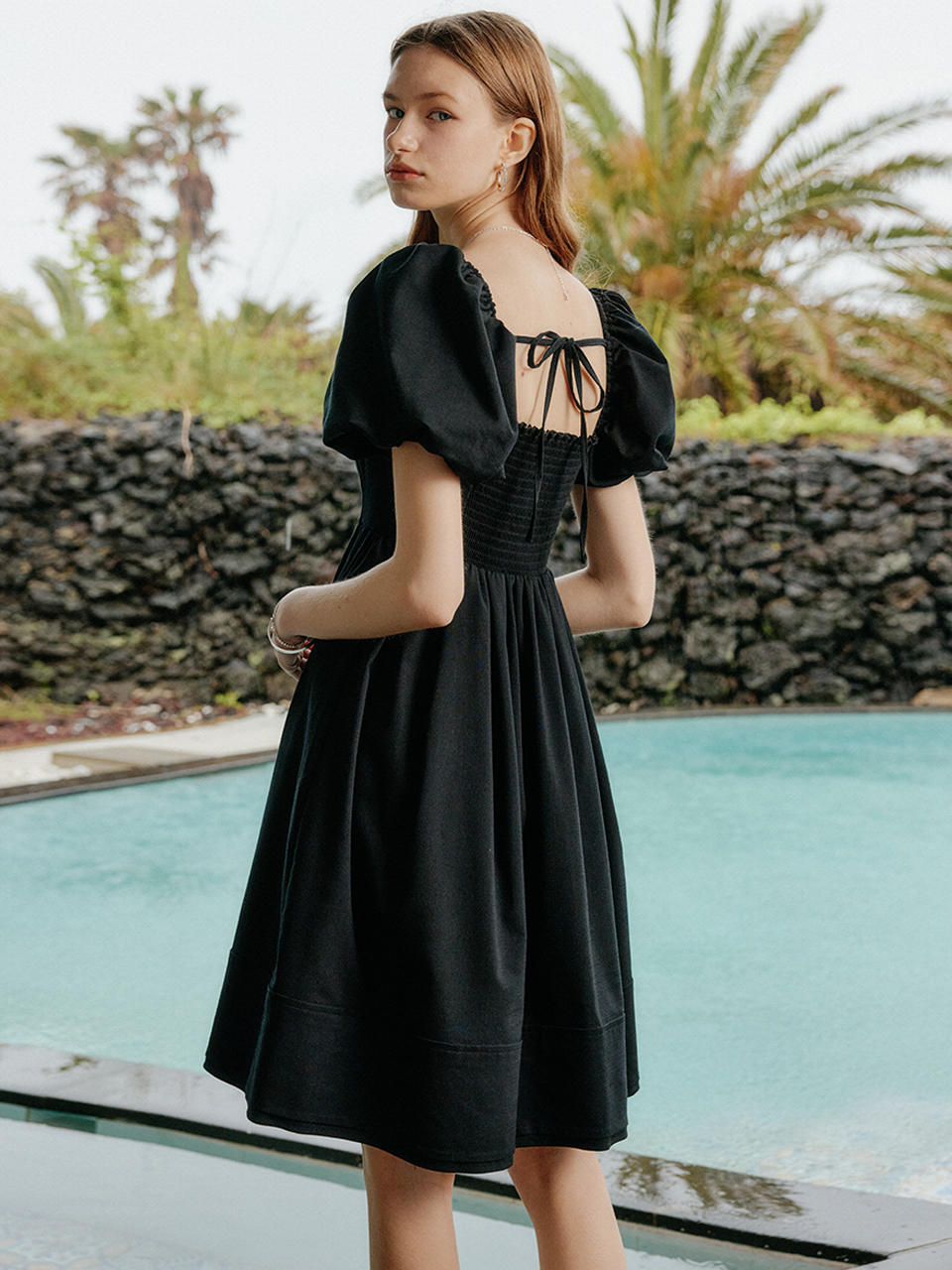 LOOKAST Cora Puff Sleeve Mini Dress - 2 Colors