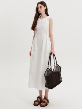 LOOKAST Ella Nylon Volume Dress [White]
