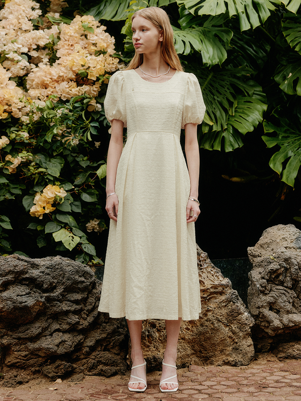 LOOKAST Jane Puff Sleeve Long Dress - 3 Colors