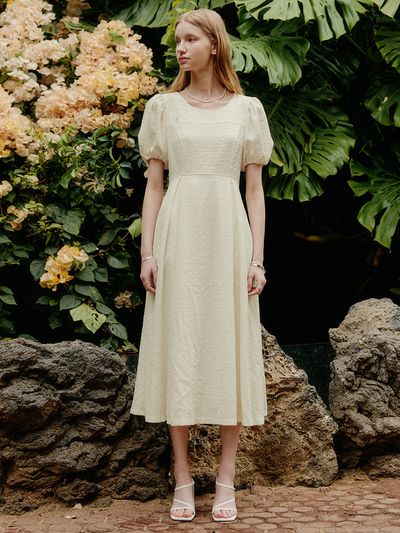 LOOKAST Jane Puff Sleeve Long Dress - 3 Colors
