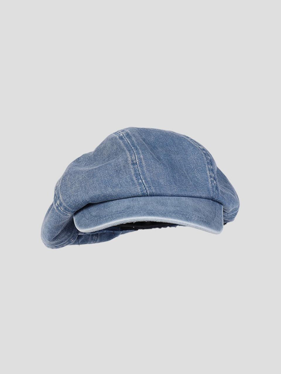 LOOKING4U CARA PARK denim newsboy cap C2 LIGHT BLUE