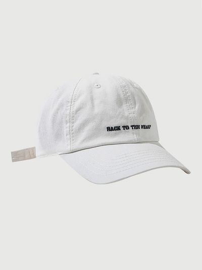 LOOKING4U On The Moment Lettering Cotton Logo Ball Cap C2