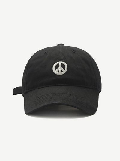 LOOKING4U On The Moment Peace Sign Symbol Cotton Ball Cap C2