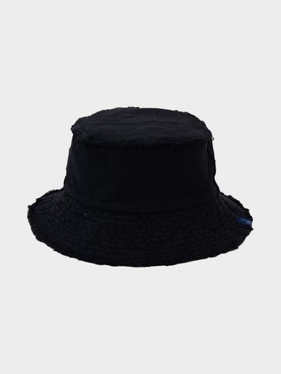 LOOKING4U On The Moment Reversible Frey Bucket Hat C2_Black