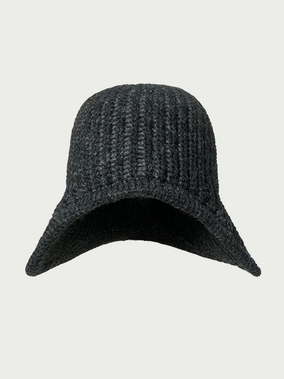 LOOKING4U The Cap Earflap Wire Knitwear Beanie Gray