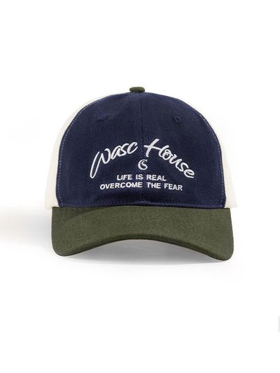 LOOKING4U WASC Club House Cotton Logo Ball Cap C1_Navy