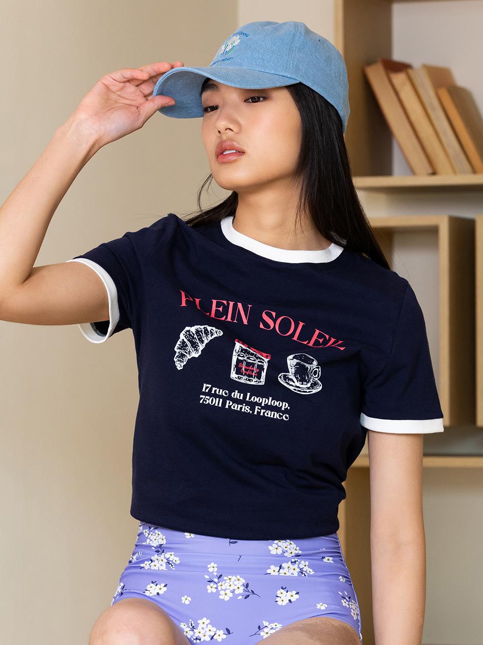 LOOPLOOP Soley Short-Sleeve T-Shirt [Navy]
