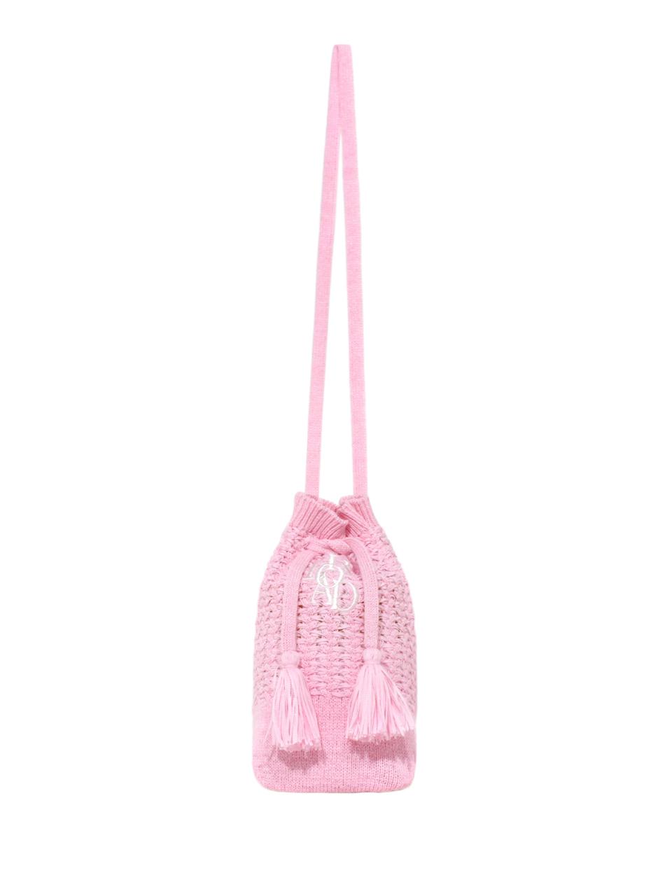 LORDLOAR Drawstring Knit Mini Bag [PINK] (RCMUB43PK)