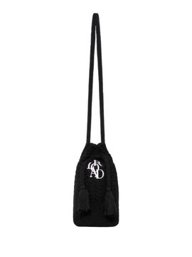 LORDLOAR Drawstring Knit Mini Bag (RCMUB43BK) [BLACK]