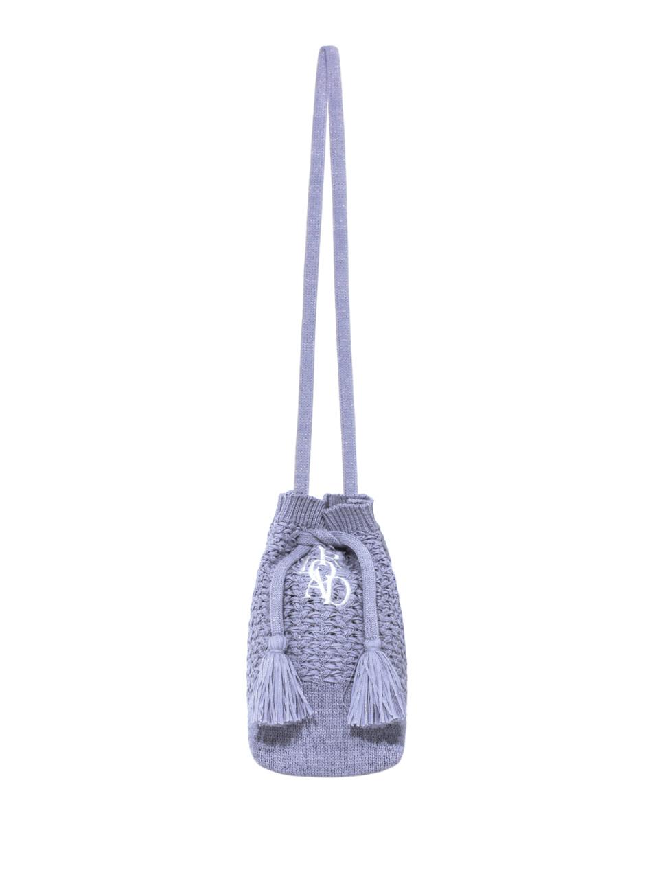 LORDLOAR Drawstring Knit Mini Bag (RCMUB43LV) [LAVENDER]