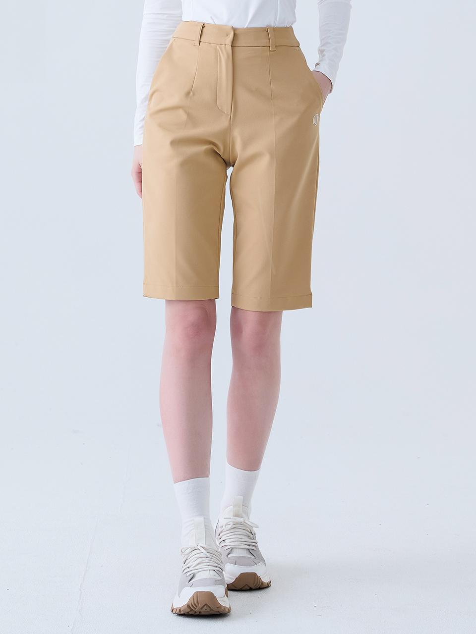 LORDLOAR Elastic Bermuda 5-Length Golf Short Pants [Beige] (LESPS10BE)