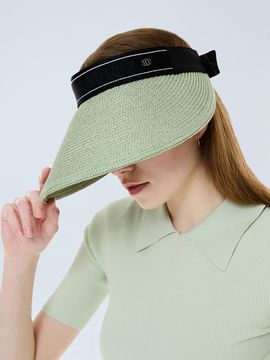 LORDLOAR Raffia Sun Visor Hat [Green] (LESUA20MT)