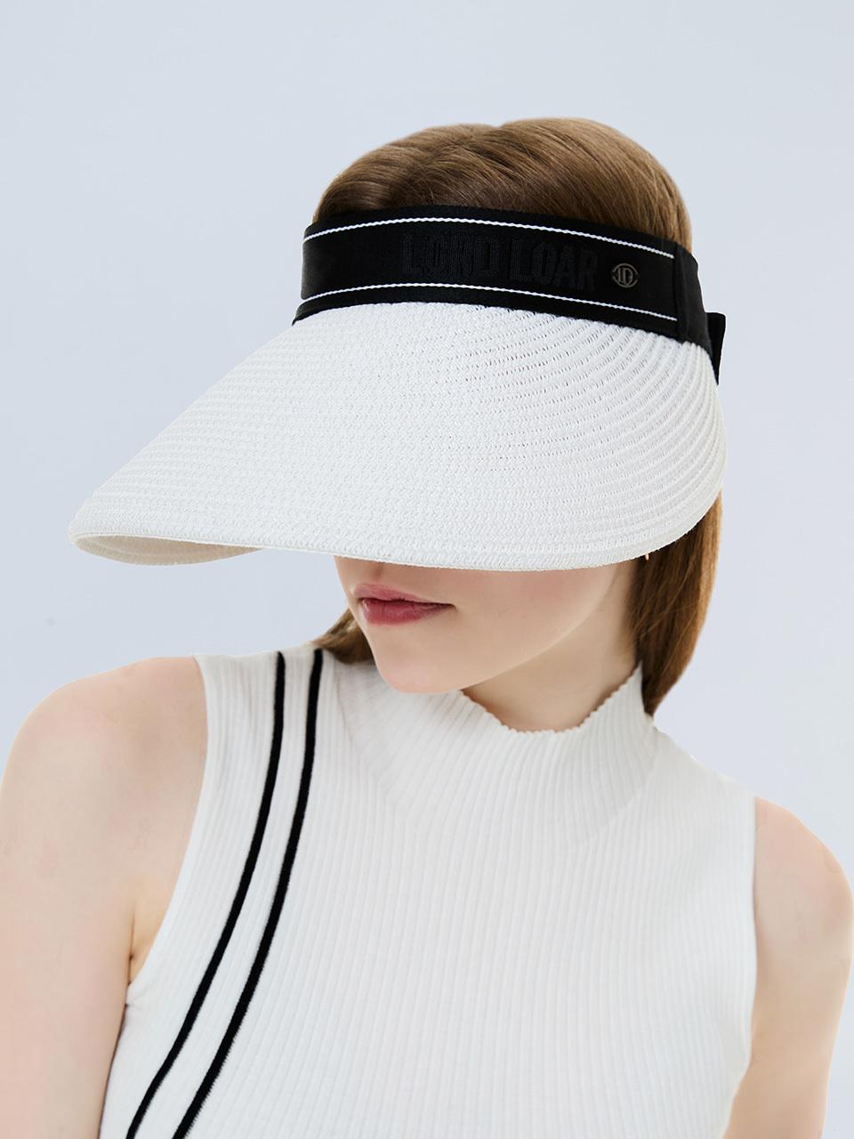 LORDLOAR Raffia Sun Visor Hat [WHITE] (LESUA20WH)