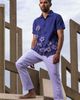 Lords of Harlech Lords of Harlech Crafty Floral Short Sleeve Fine Linen Shirt - 5