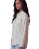Lords of Harlech Lords of Harlech Crochet Paisley Womens Relaxed Linen Shirt - 5