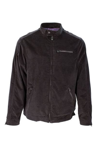 Lords of Harlech Lords of Harlech Dean Stretch Velvet Biker Jacket