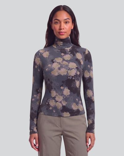 Lords of Harlech Lords of Harlech Lans Floral Womens Lyocell Stretch Turtleneck