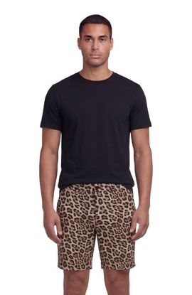 Lords of Harlech Lords of Harlech Leopard Mens Flat Front Short