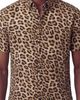 Lords of Harlech Lords of Harlech Leopard Mens Merino Wool Button-up Shirt - 4
